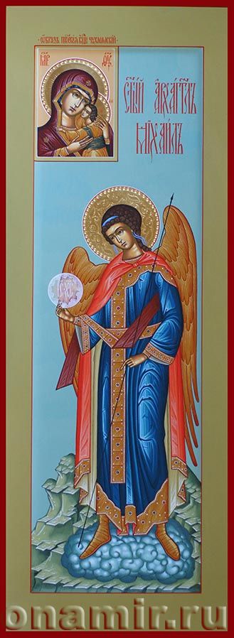 Икона Пресвятая Богородица Чухломская (Галичская) и святой архангел Михаил фото, купить, описание