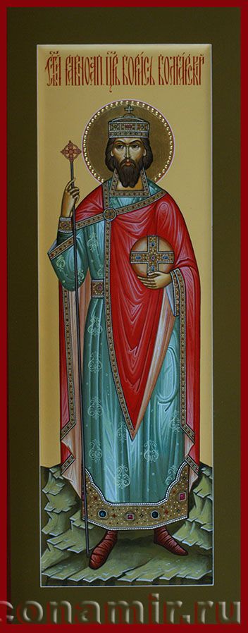 Икона Святой Борис Болгарский, князь фото, купить, описание