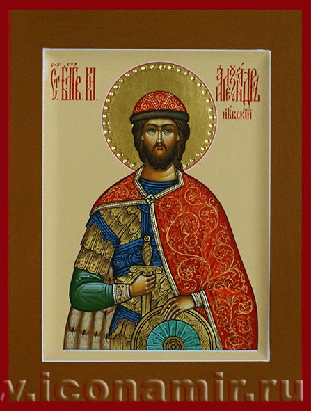 Икона Святой князь Александр Невский фото, купить, описание