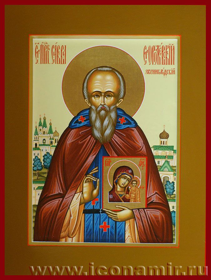 Икона Святой преподобный Савва Сторожевский фото, купить, описание