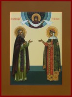 Святой преподобный Сергий Радонежский  и святая равноапостольная княгиня Ольга