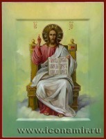Икона Господь Вседержитель на троне